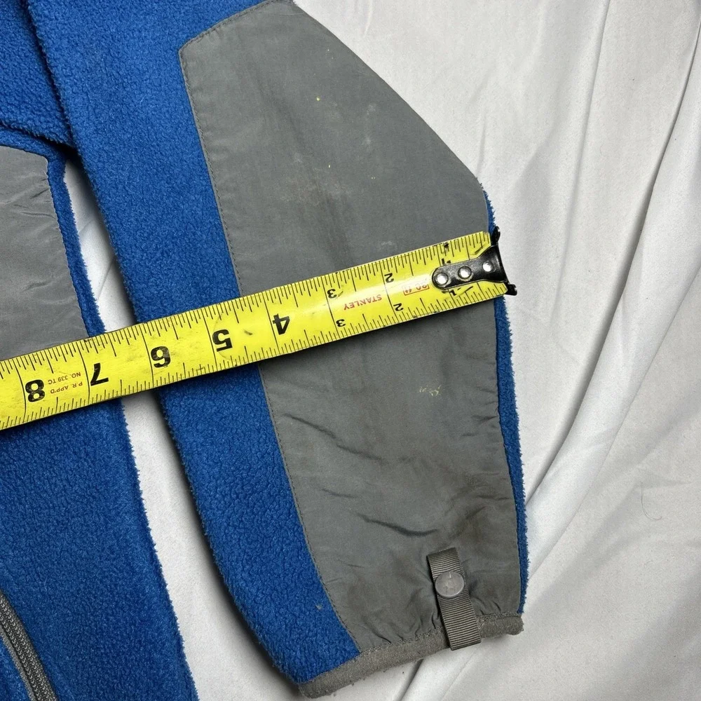The North Face Denali Fleece Full Zip Jacket Blue Gray Boys Size Large